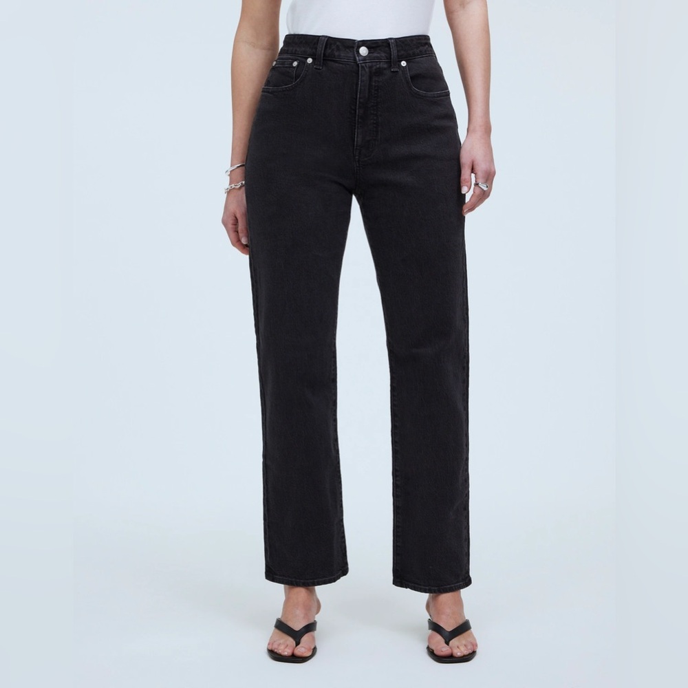Madewell Curvy ’90s Straight Jeans Black, Size 26
